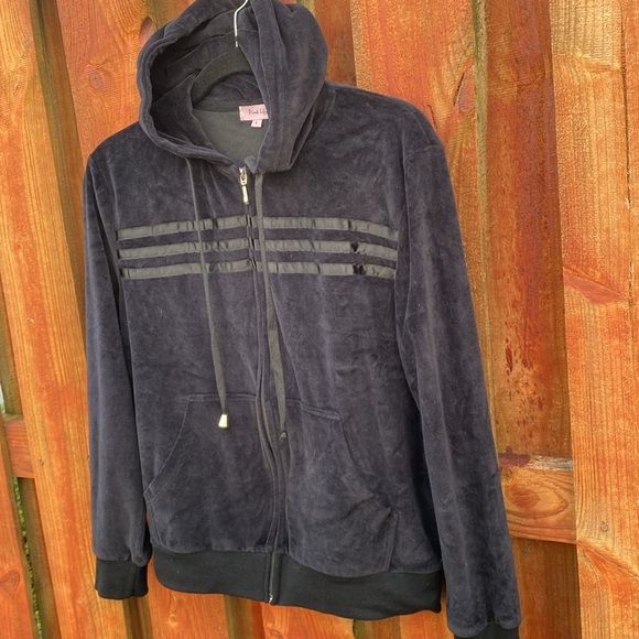 Pink Lily Zip Up Sweater Size L - Picture 2 of 6